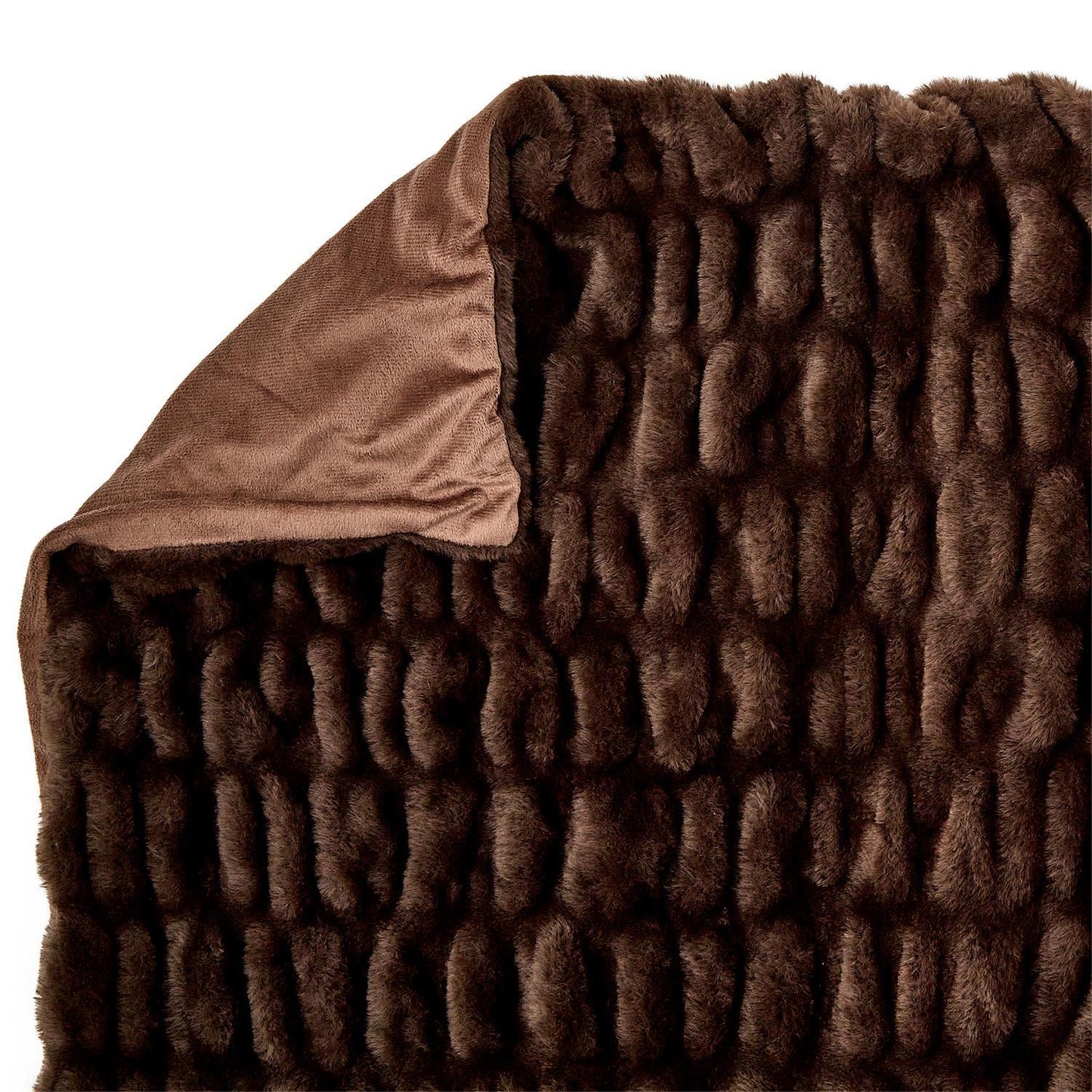 Brown Fur Throw