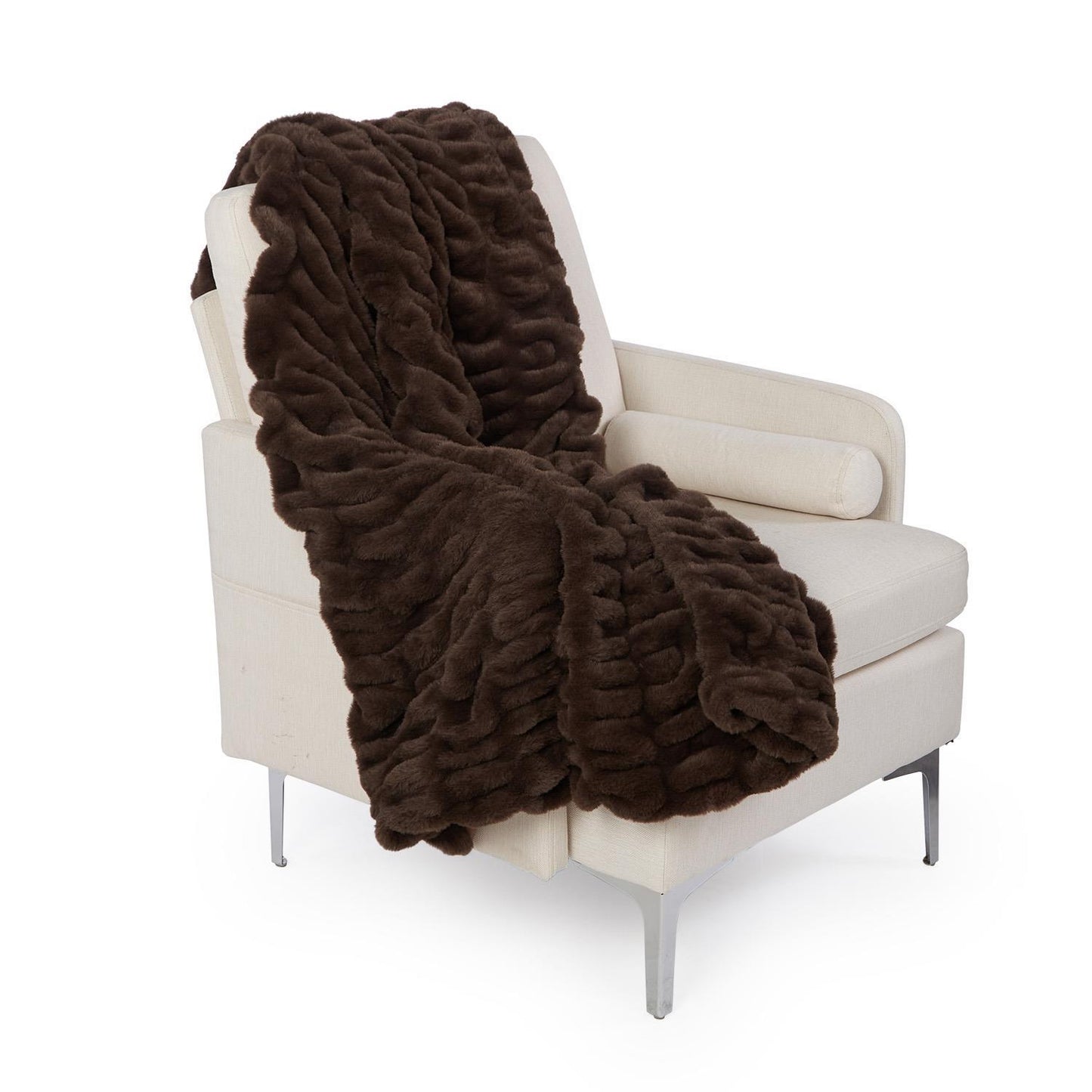 Brown Fur Throw