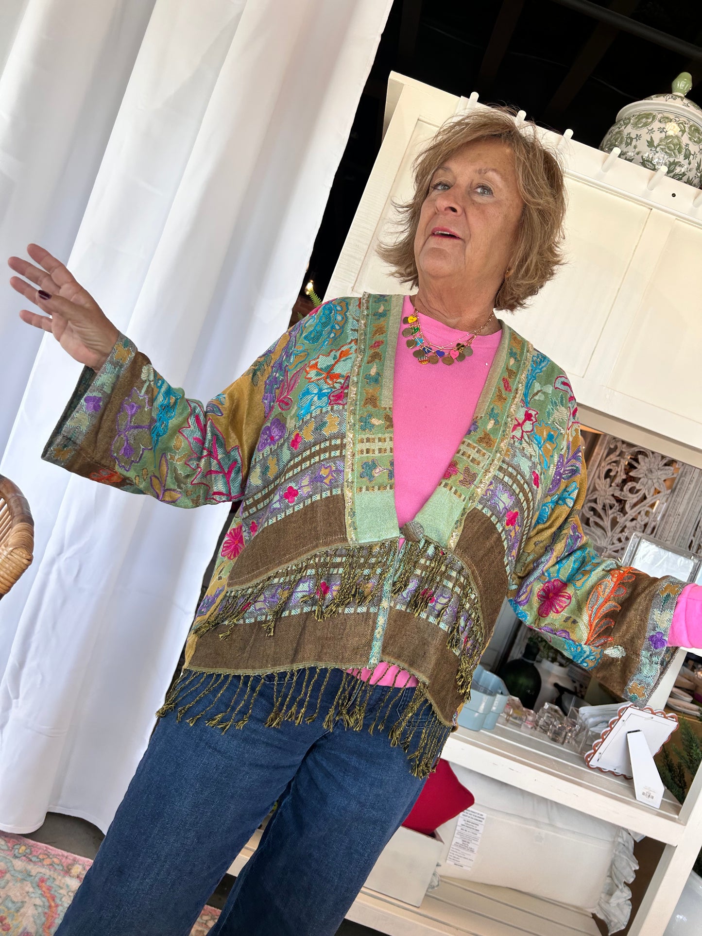 Bok Fringe Jacket O/S