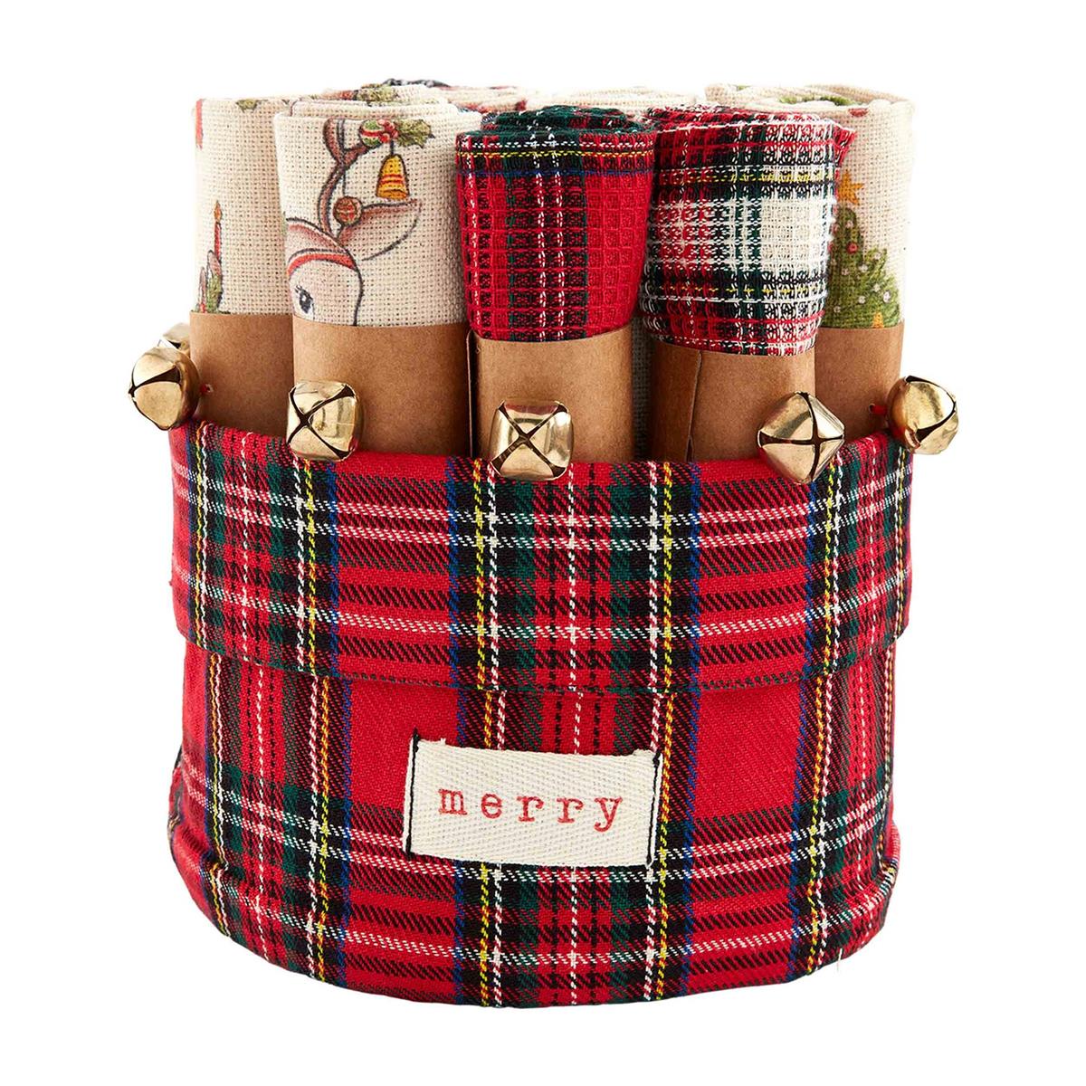 Jingle Bell Wrapped Towel