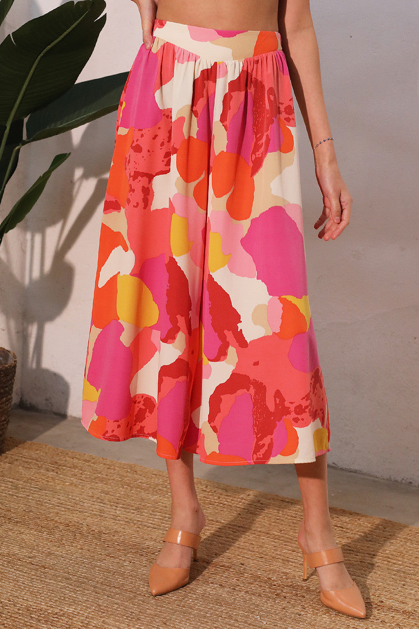 Tyche Flower Wide Leg Pants