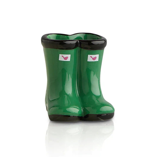 Nora Fleming Jumpin' Puddles Rainboots Mini