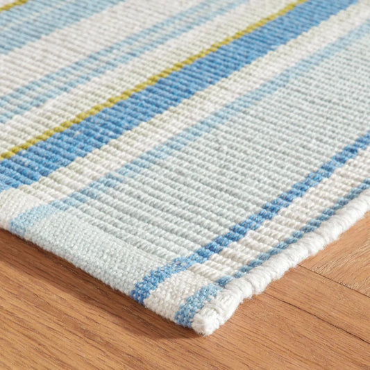 Dash and Albert Daphne Striped French Blue Rug 2x3