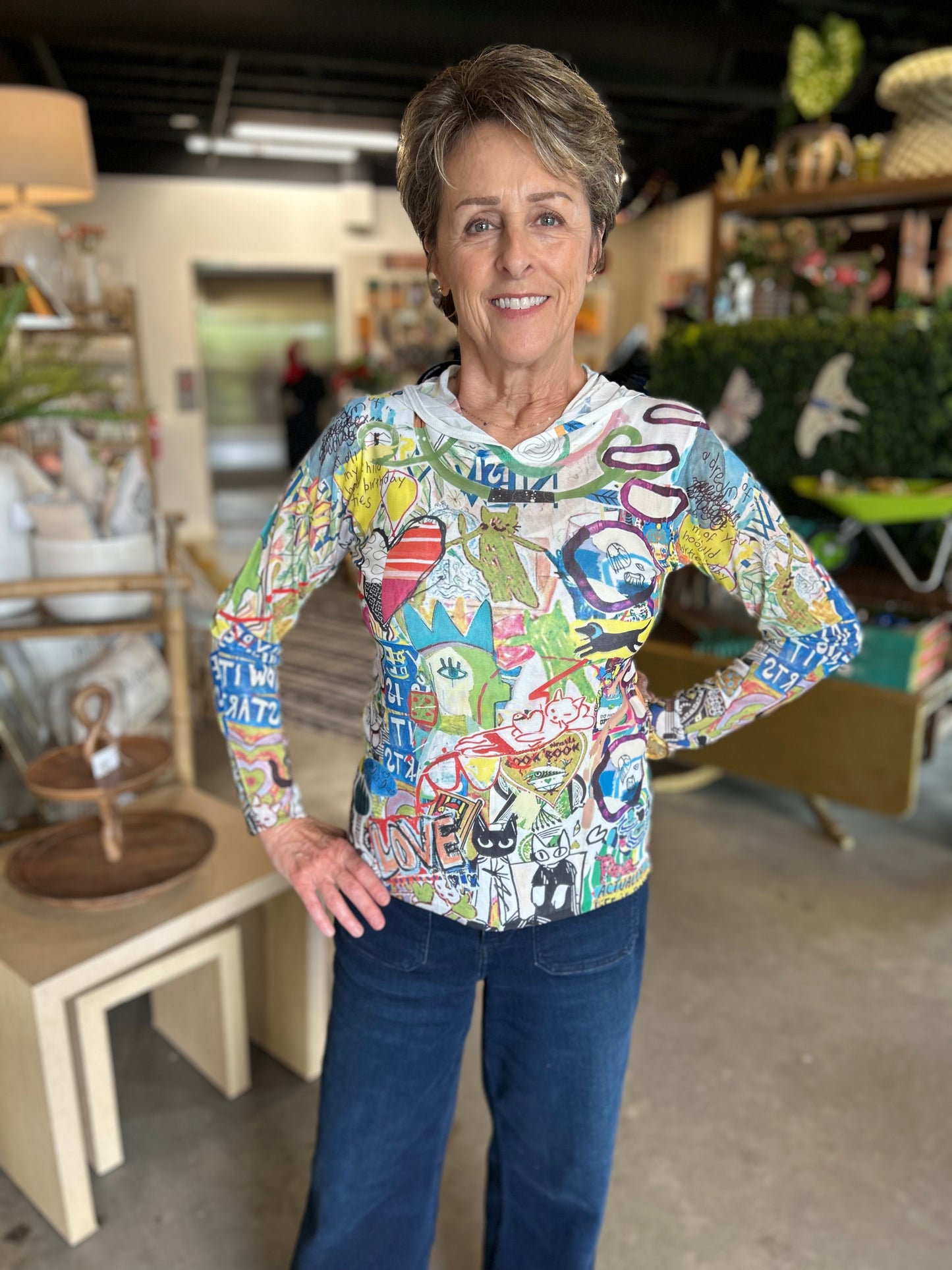 Inoah Long Sleeve Mesh Hoodie