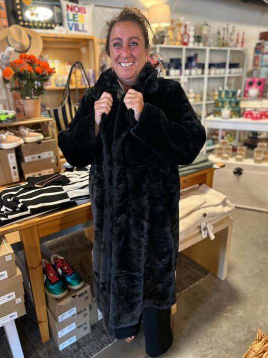 Olivia Starstruck Fur Car Coat