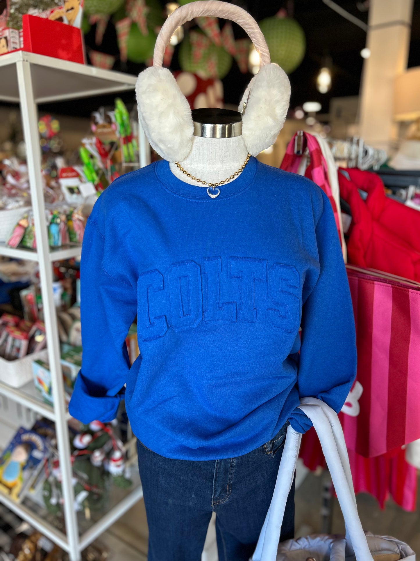Colts Blue on Blue Sweatshirt