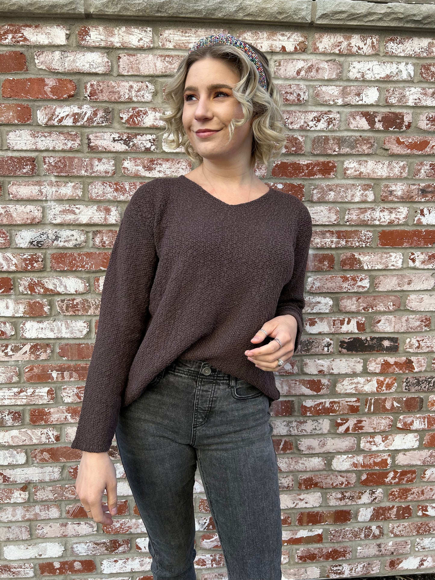 Espresso Oversized Pullover Sweater