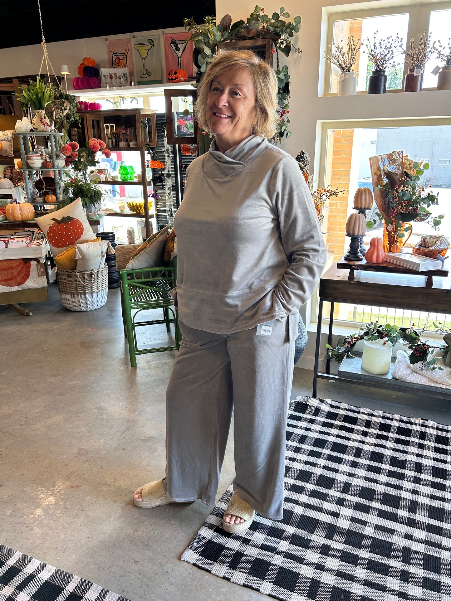 Habitat Velour Zen Pant Latte