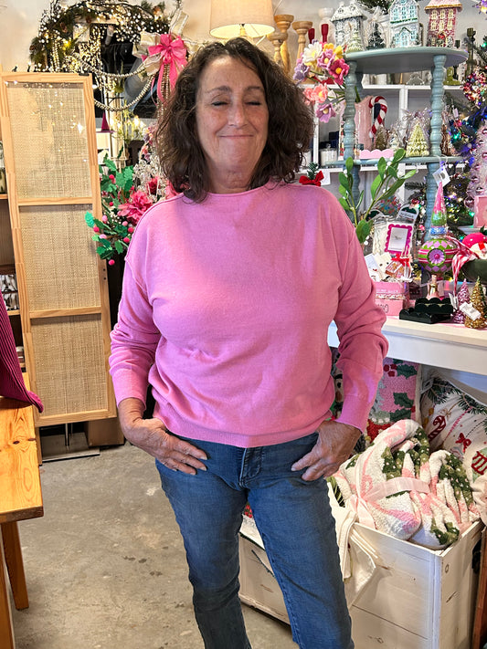 Funsport Cashmere Blend Blush Sweater