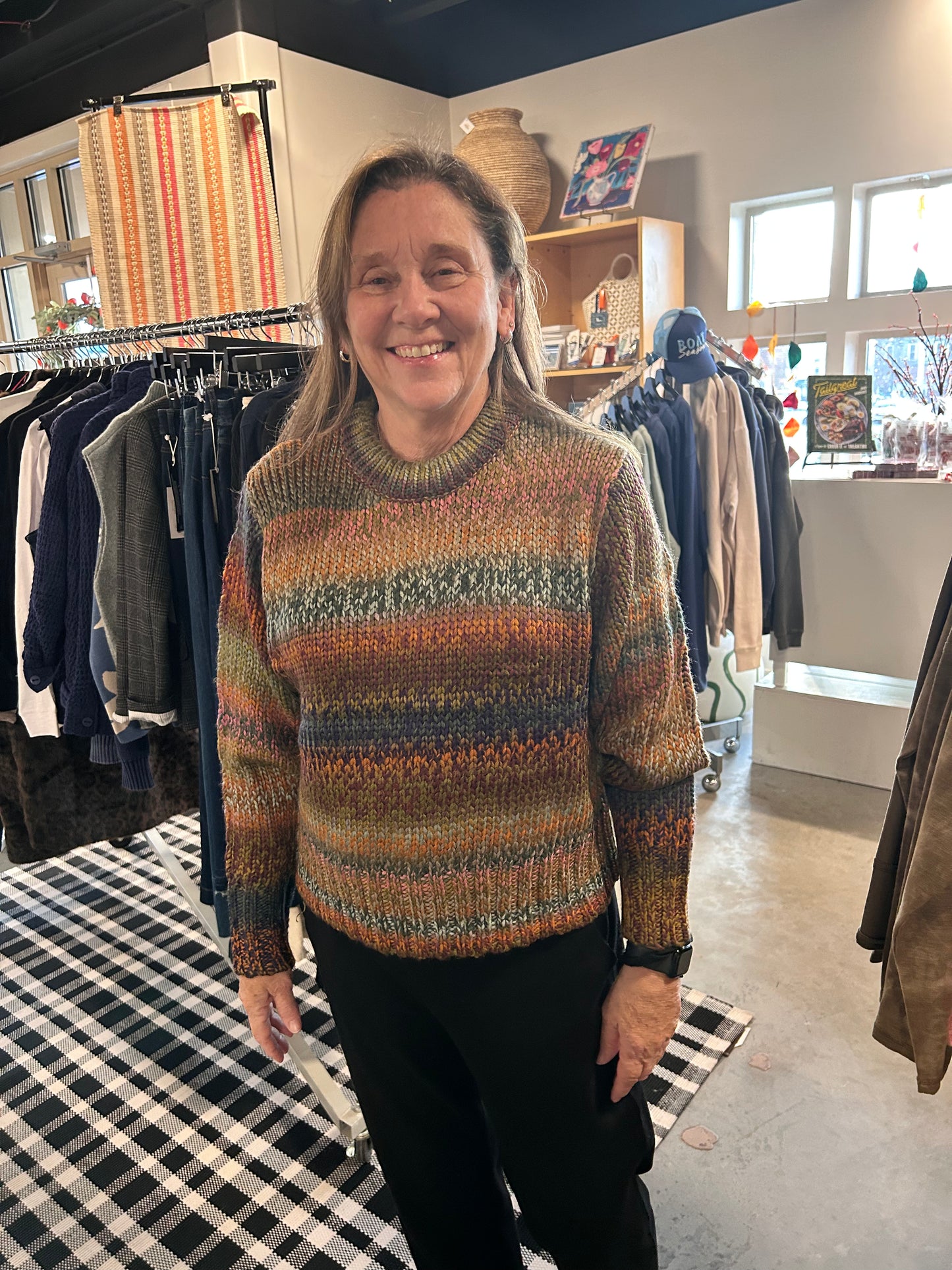 Chunky Knit Multi Color Sweater