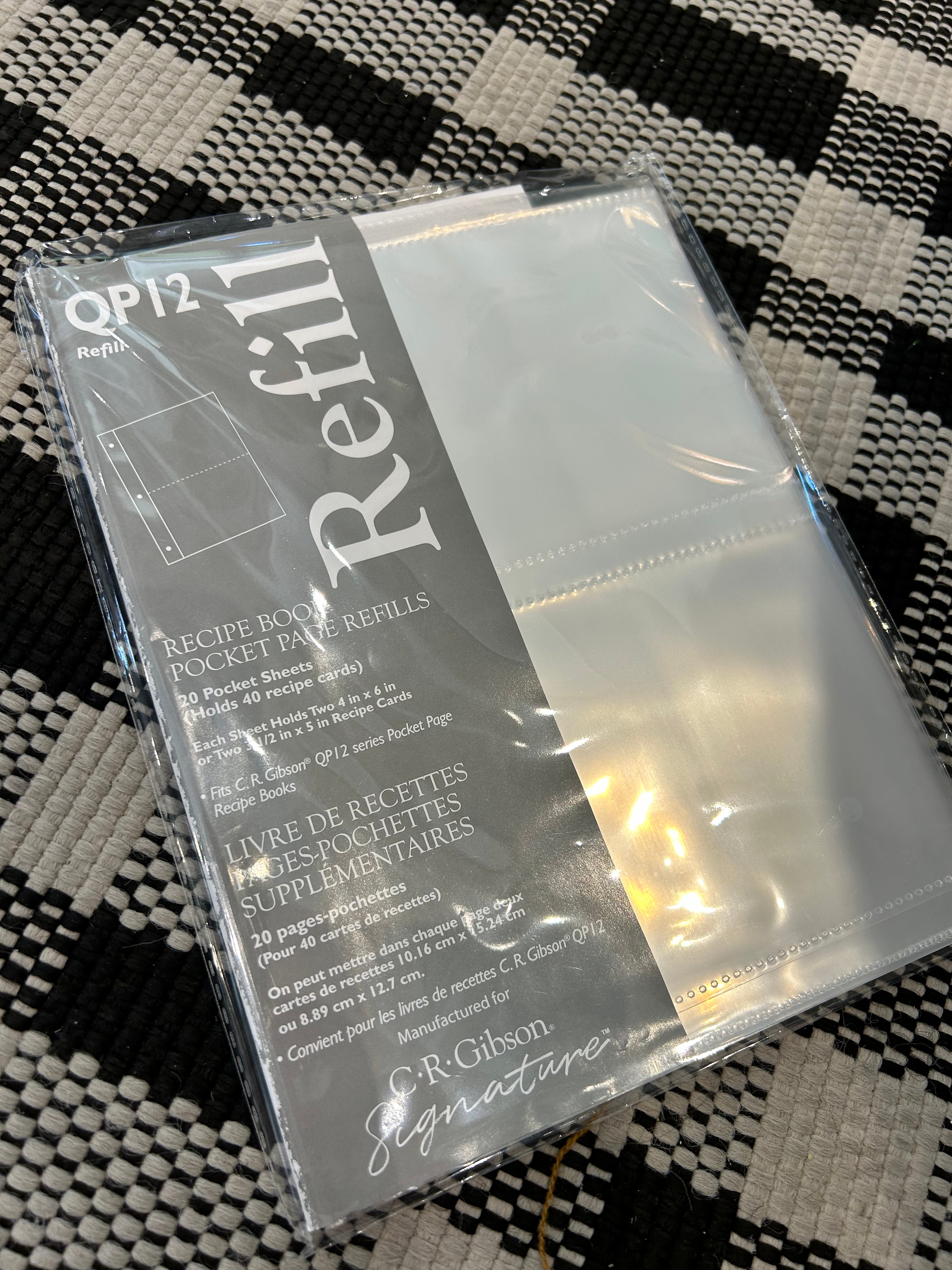 Refill Pages for Recipe Book Linden Tree