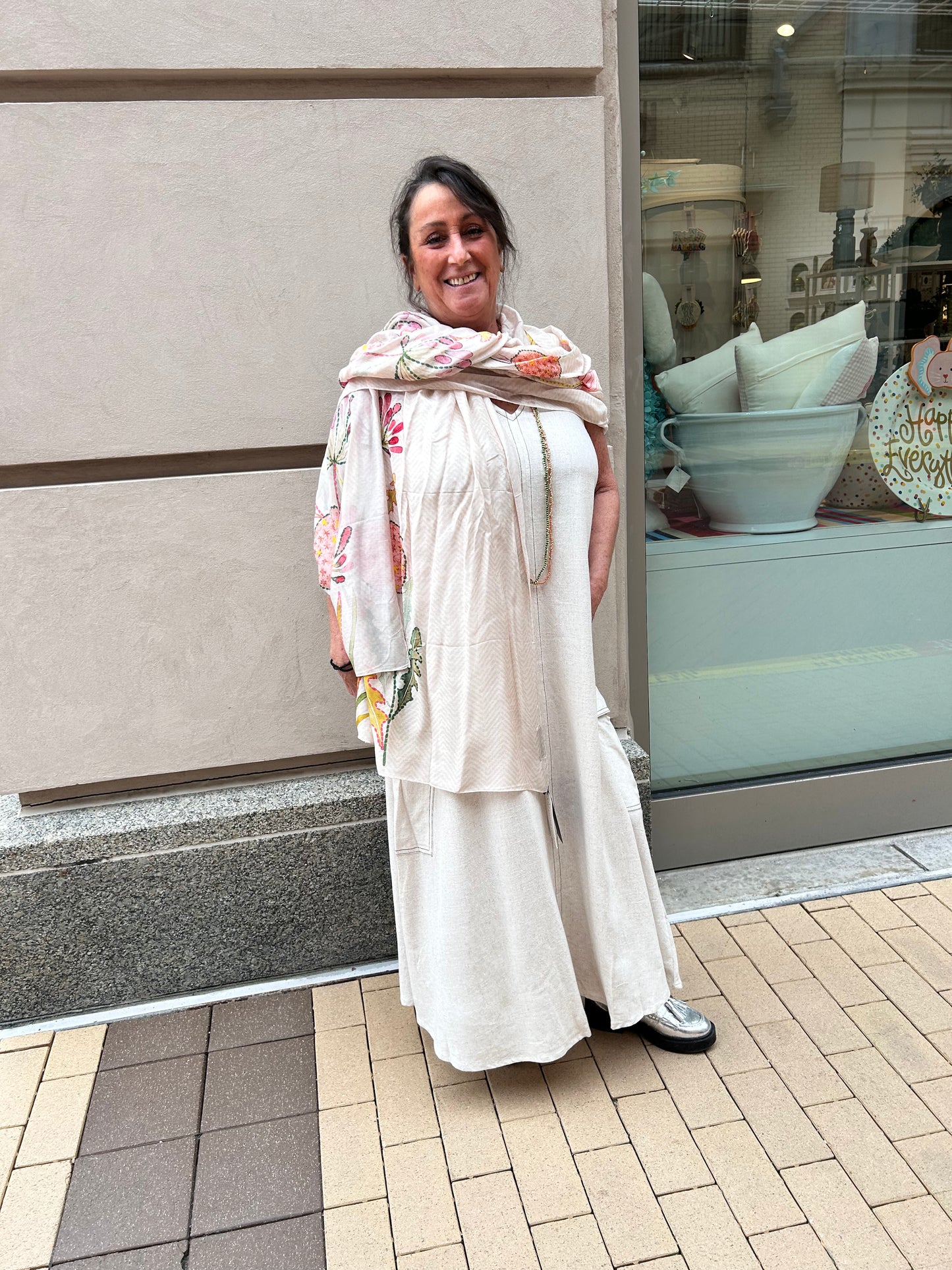 Tribal Sleeveless Cargo Dress