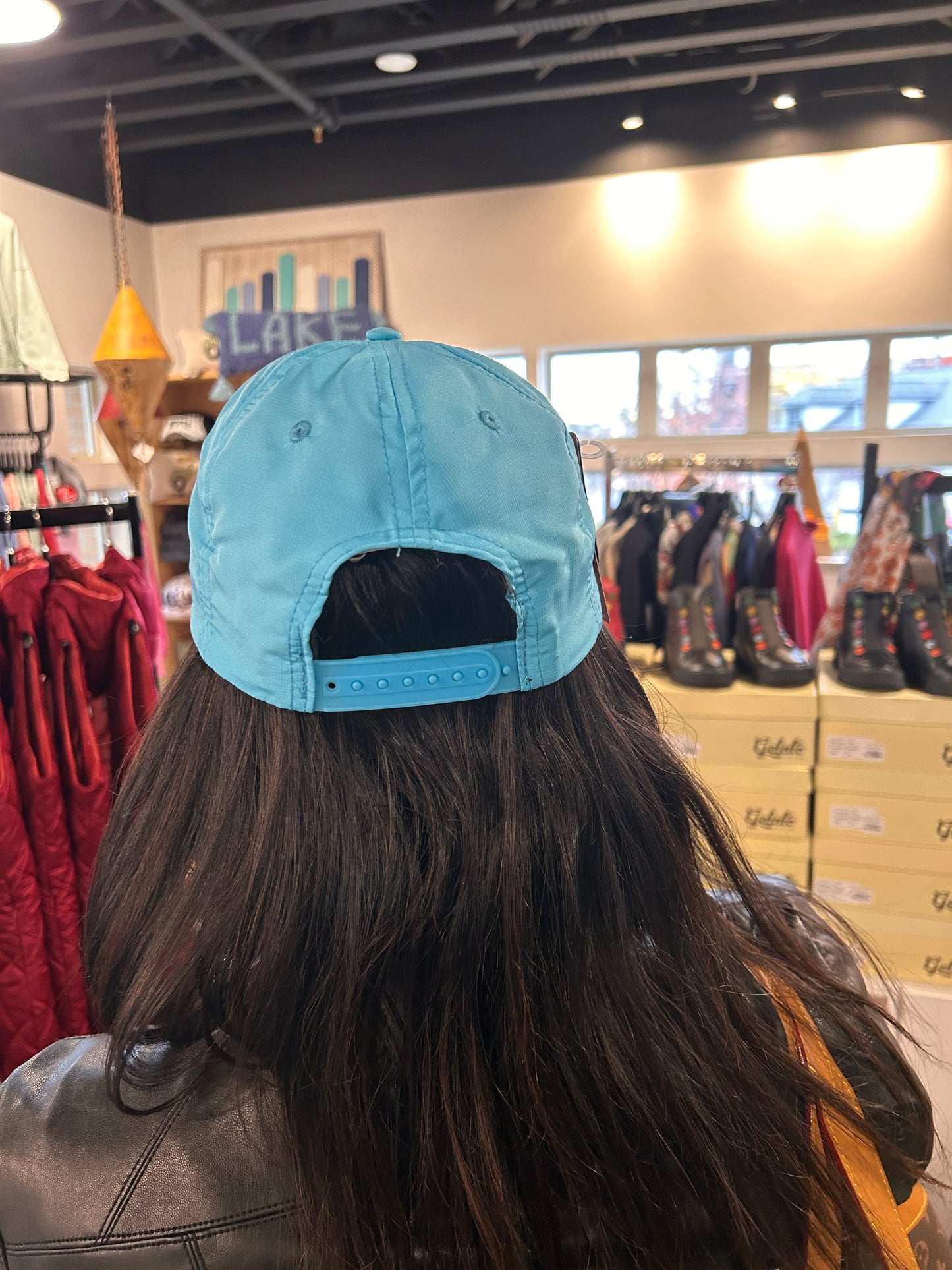 Morse Reservoir Embroidered Hat-aqua