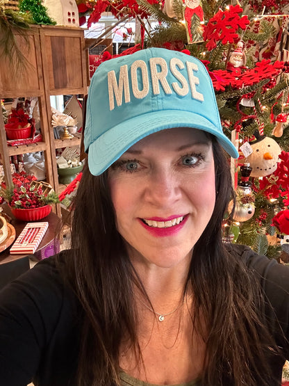 Morse Reservoir Embroidered Hat-aqua