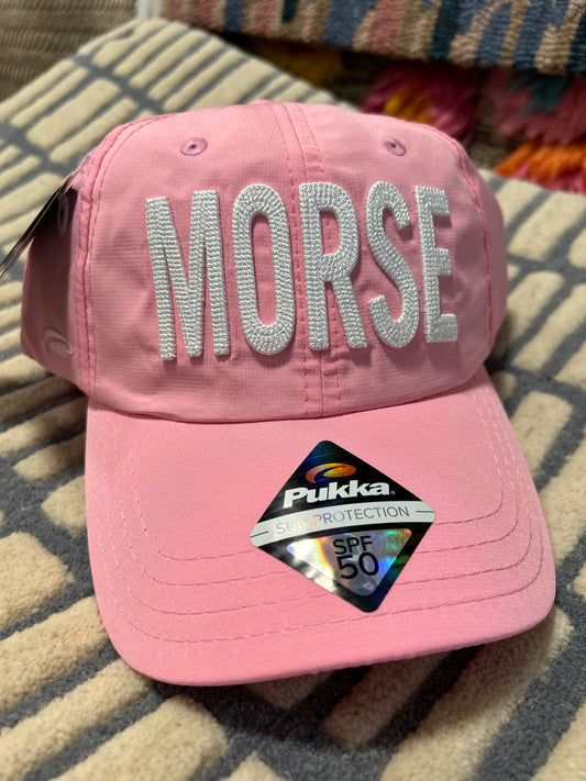 Morse Reservoir Embroidered Hat-pink