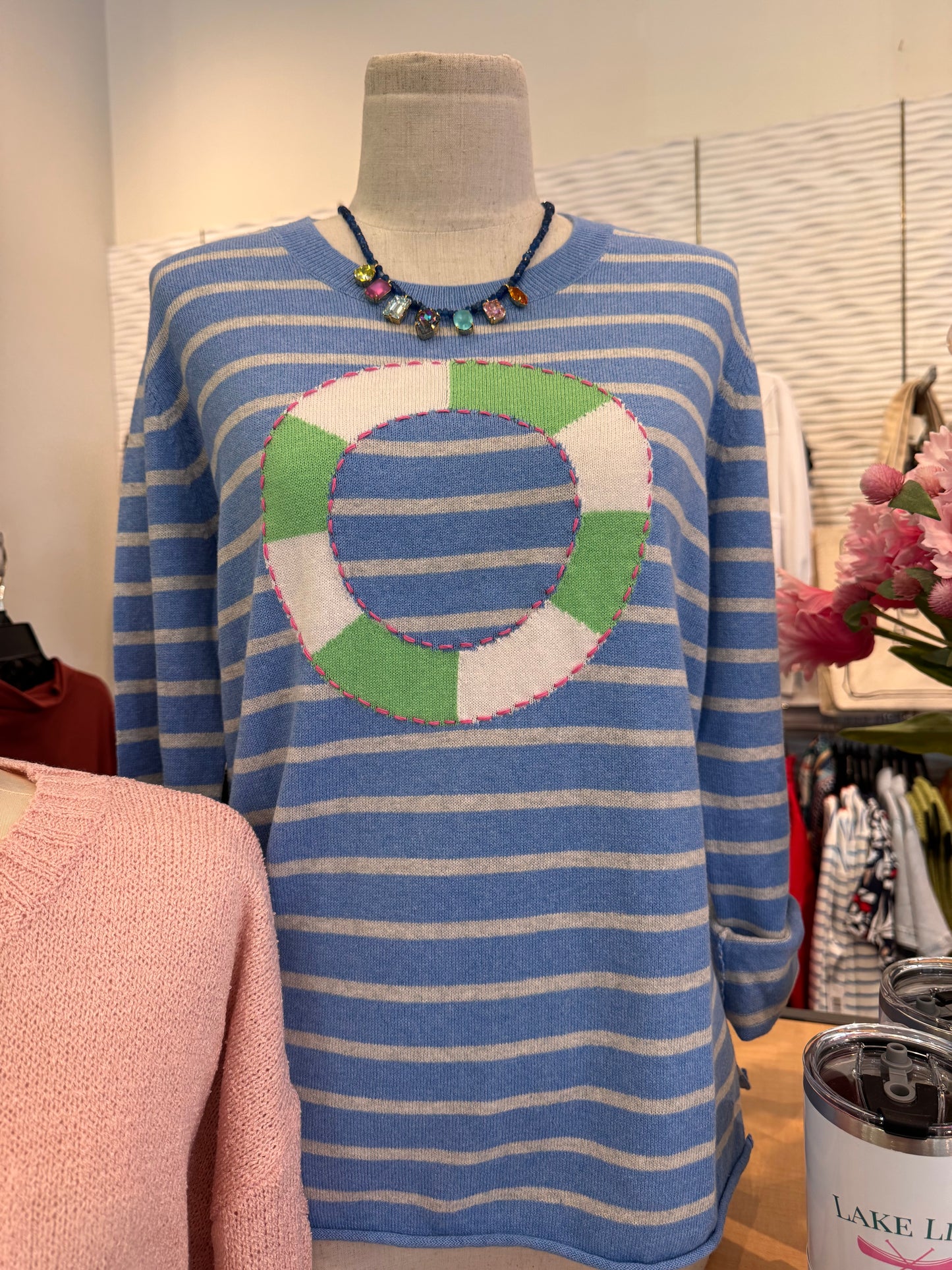 Zaket & Plover Chambray Oh Buoy Sweater