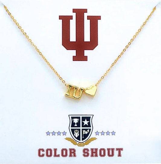 Indiana University Heart Necklace