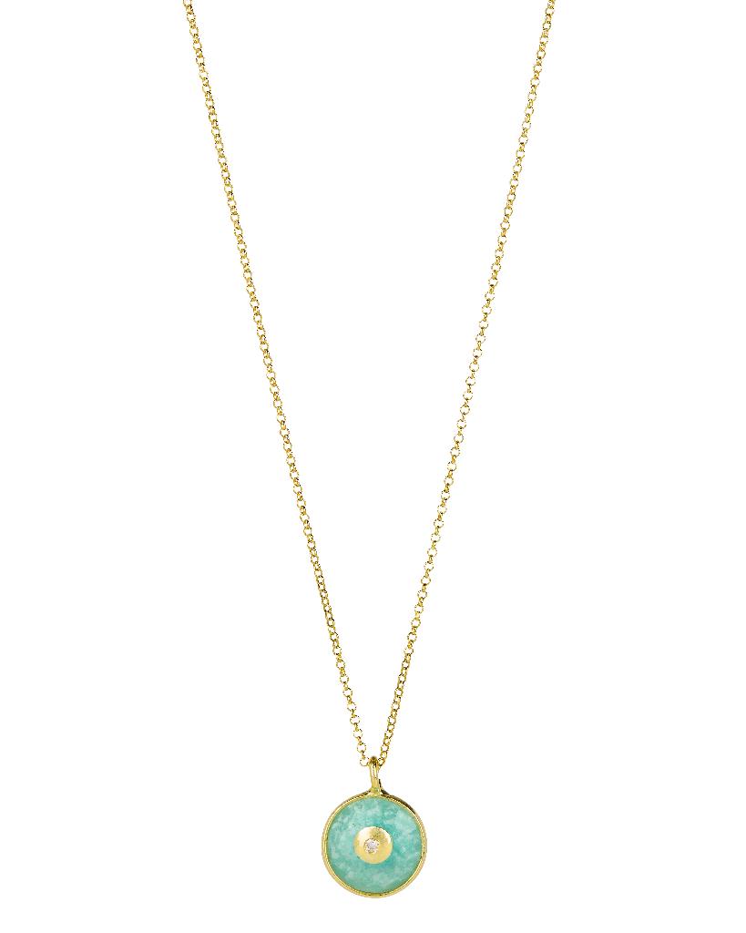 EBass Amazonite Round Eye Necklace