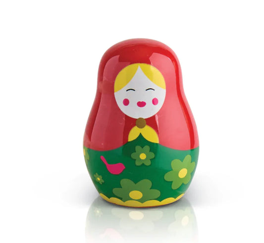 Nora Fleming Dolled Up Nesting Doll Mini