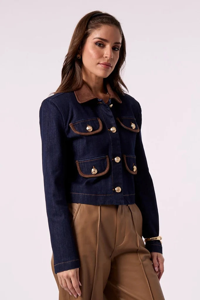 Blue Revival Annabelle Cropped Denim Jacket
