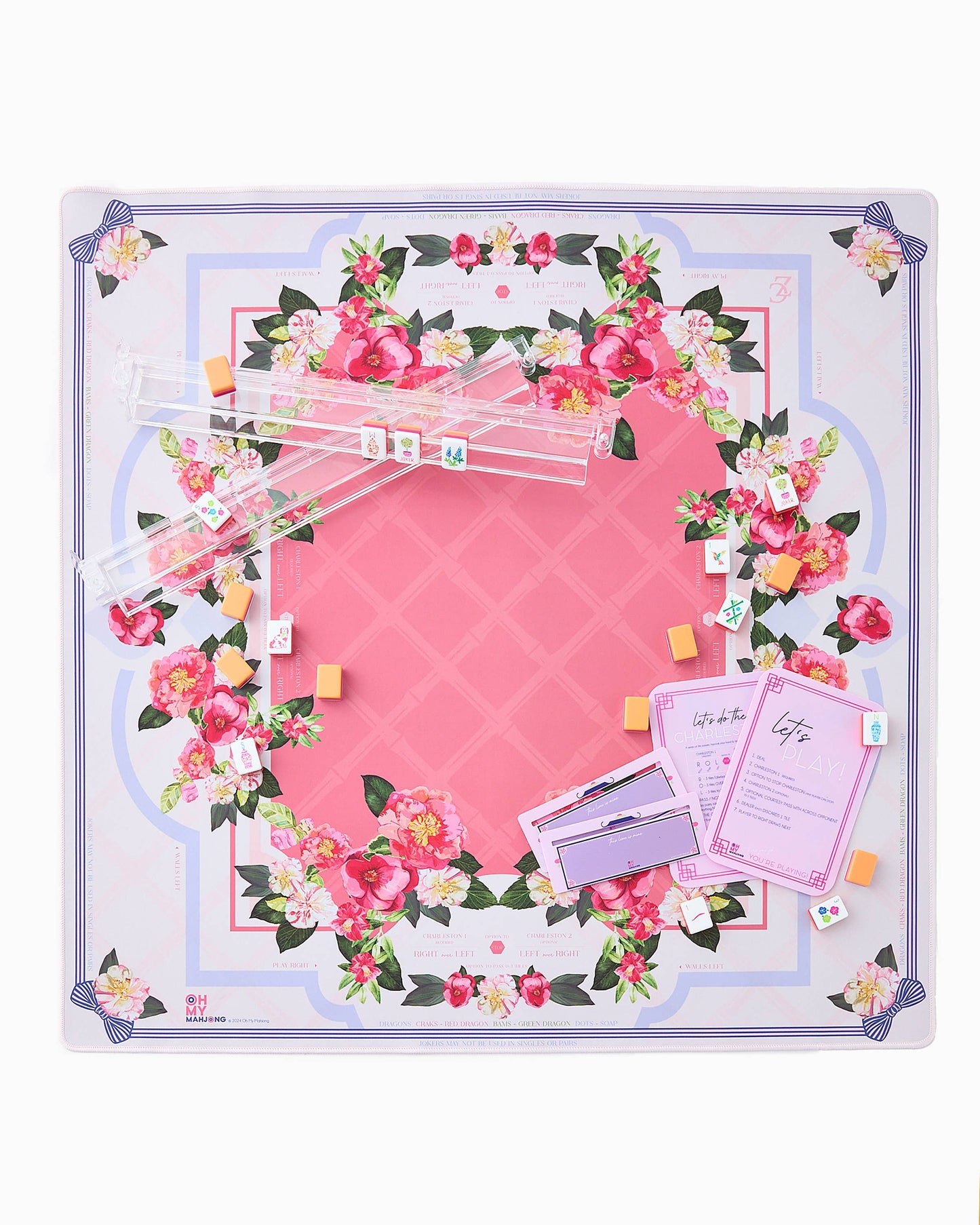 Oh My Mahjong Camellia Mat