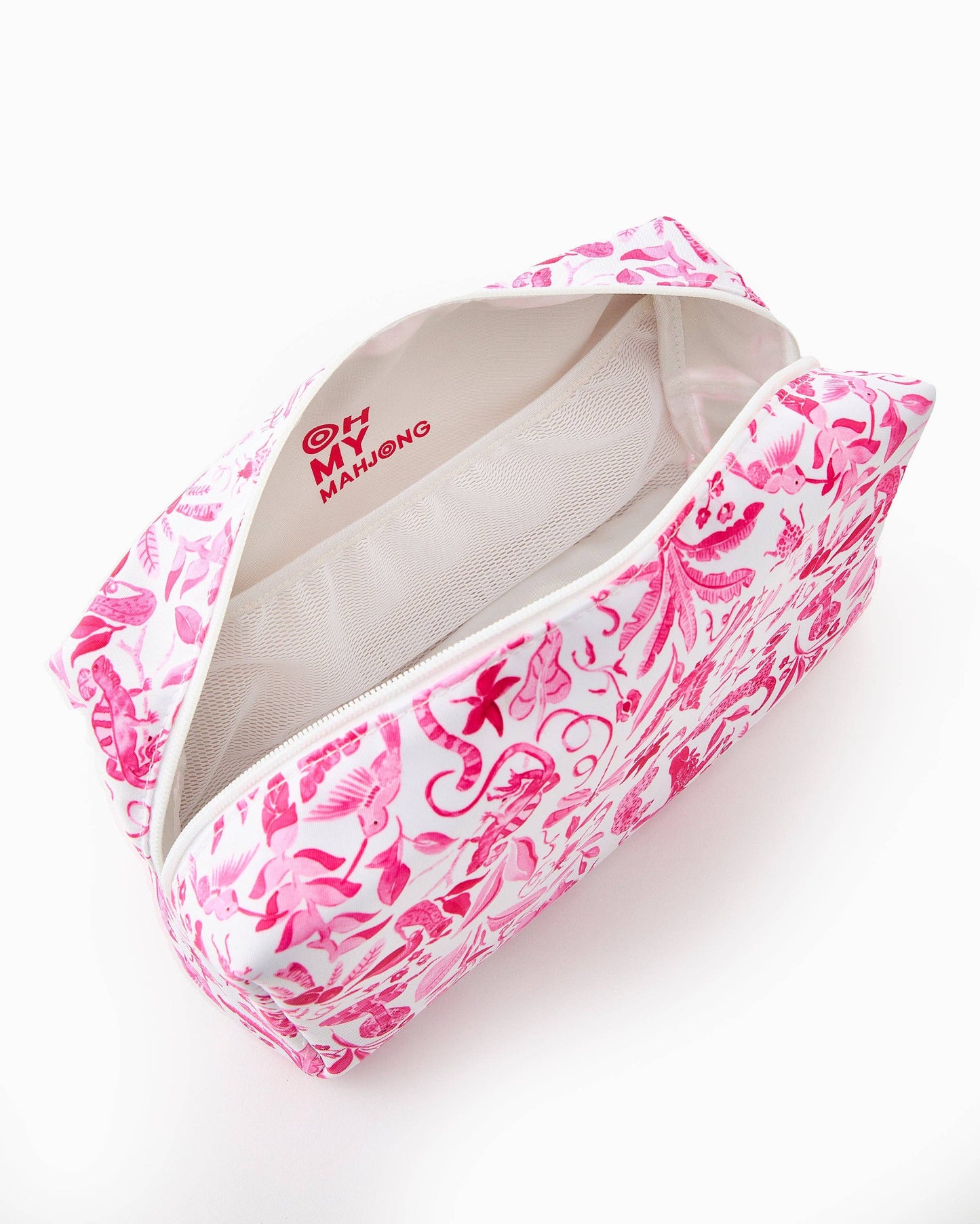 Oh My Mahjong Amazon Pink Tile Storage Bag x Catherine Cartie Collab