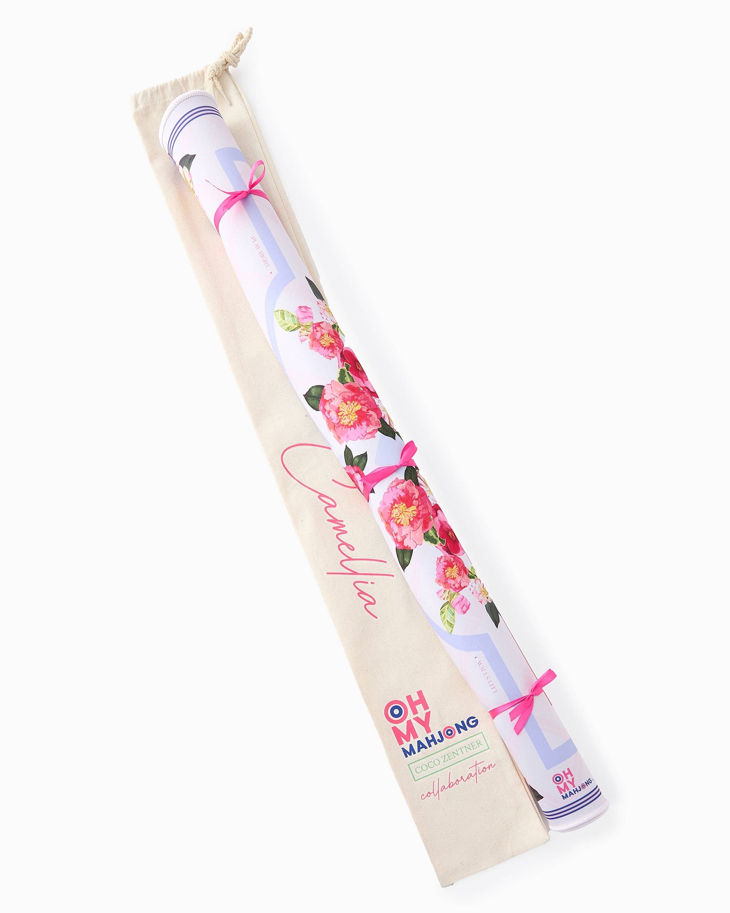Oh My Mahjong Camellia Mat