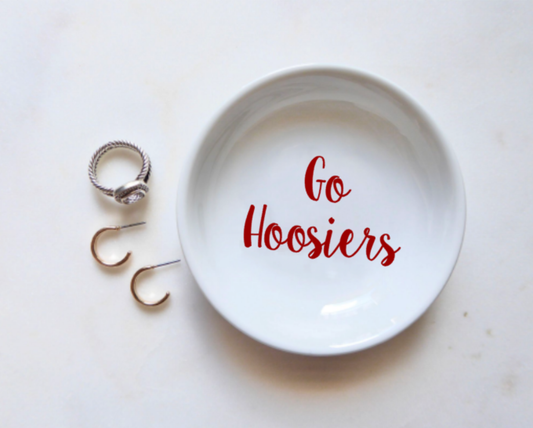 Go Hoosiers Ring Dish / Indiana University