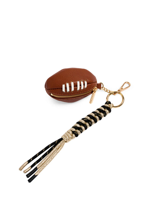 Football Bag Charm Black