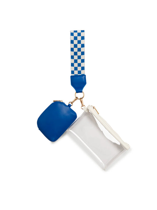Taylor Mini Wristlet Blue