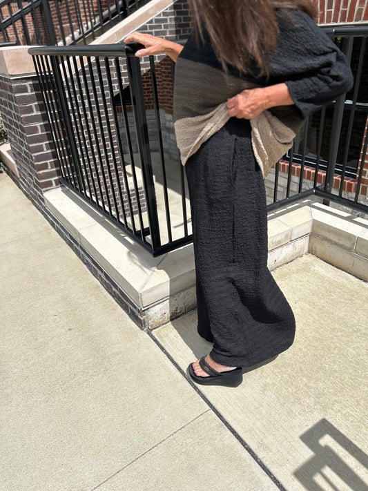 Inoah Palazzo Waffle Pant