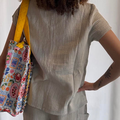 Escape Dune Gauze V Neck