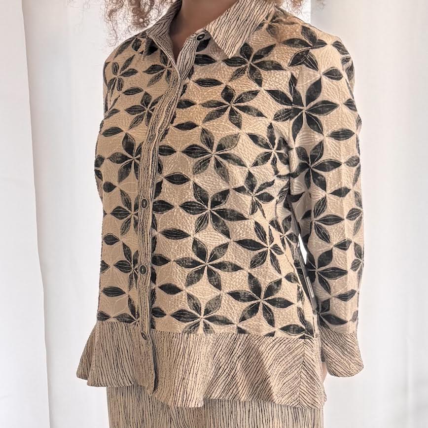 Habitat Crinkle Crepe Flounce Shirt