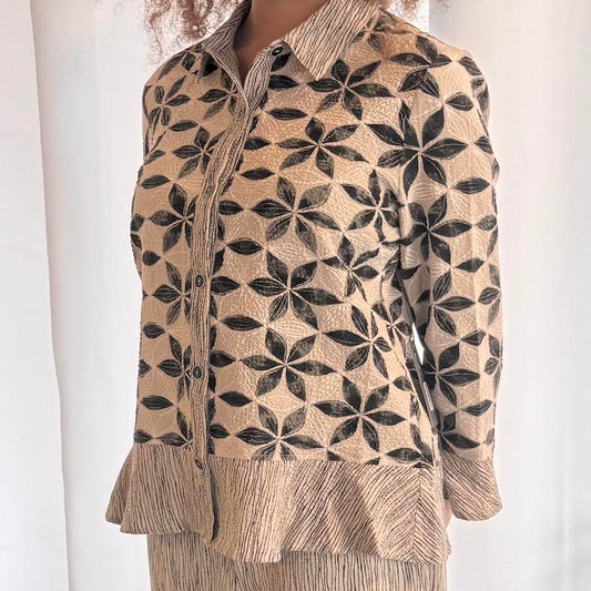 Habitat Crinkle Crepe Flounce Shirt