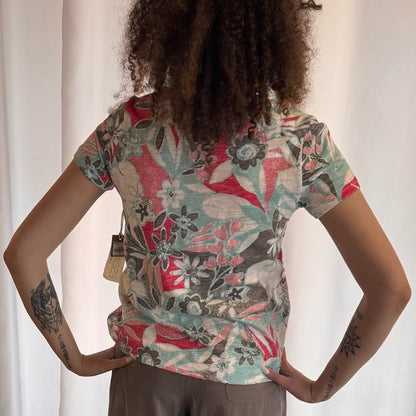 Escape Fiji Floral V Neck