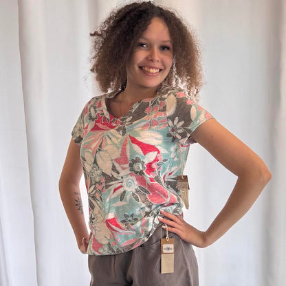 Escape Fiji Floral V Neck