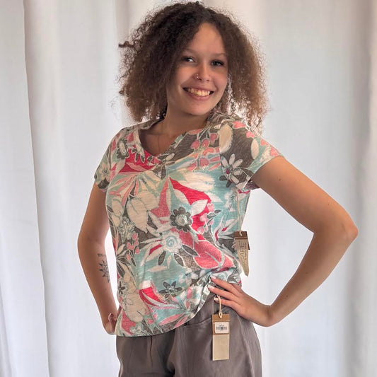 Escape Fiji Floral V Neck