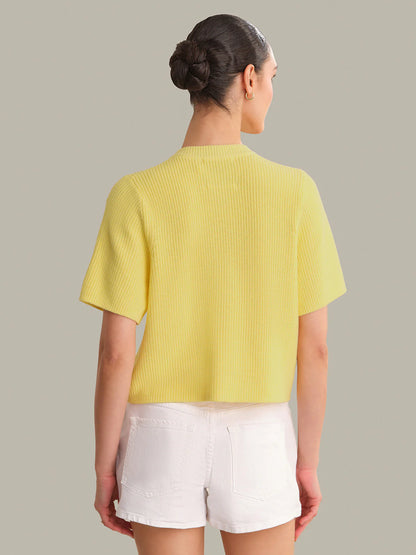 525 Ginevra Short Sleeven Shakern Cardigan