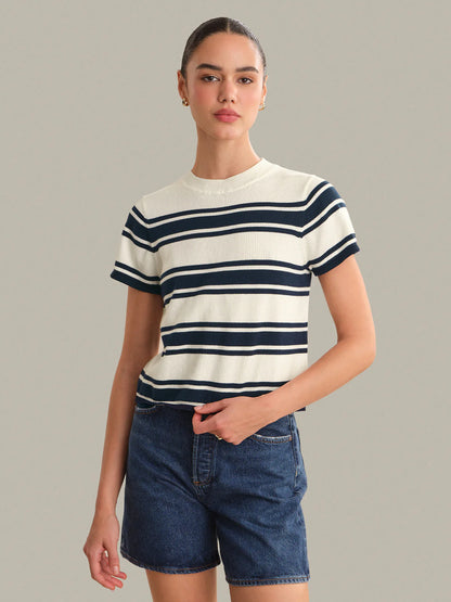 525 Nerida Striped Sweater Tee