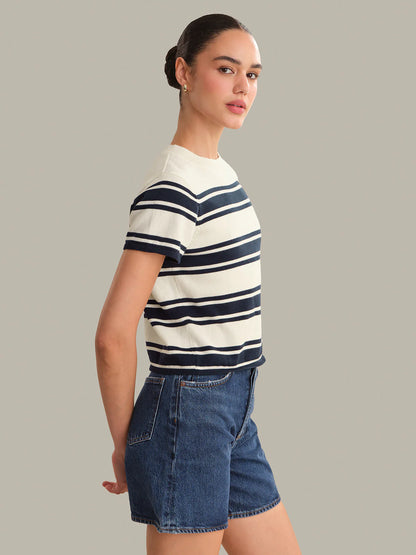 525 Nerida Striped Sweater Tee