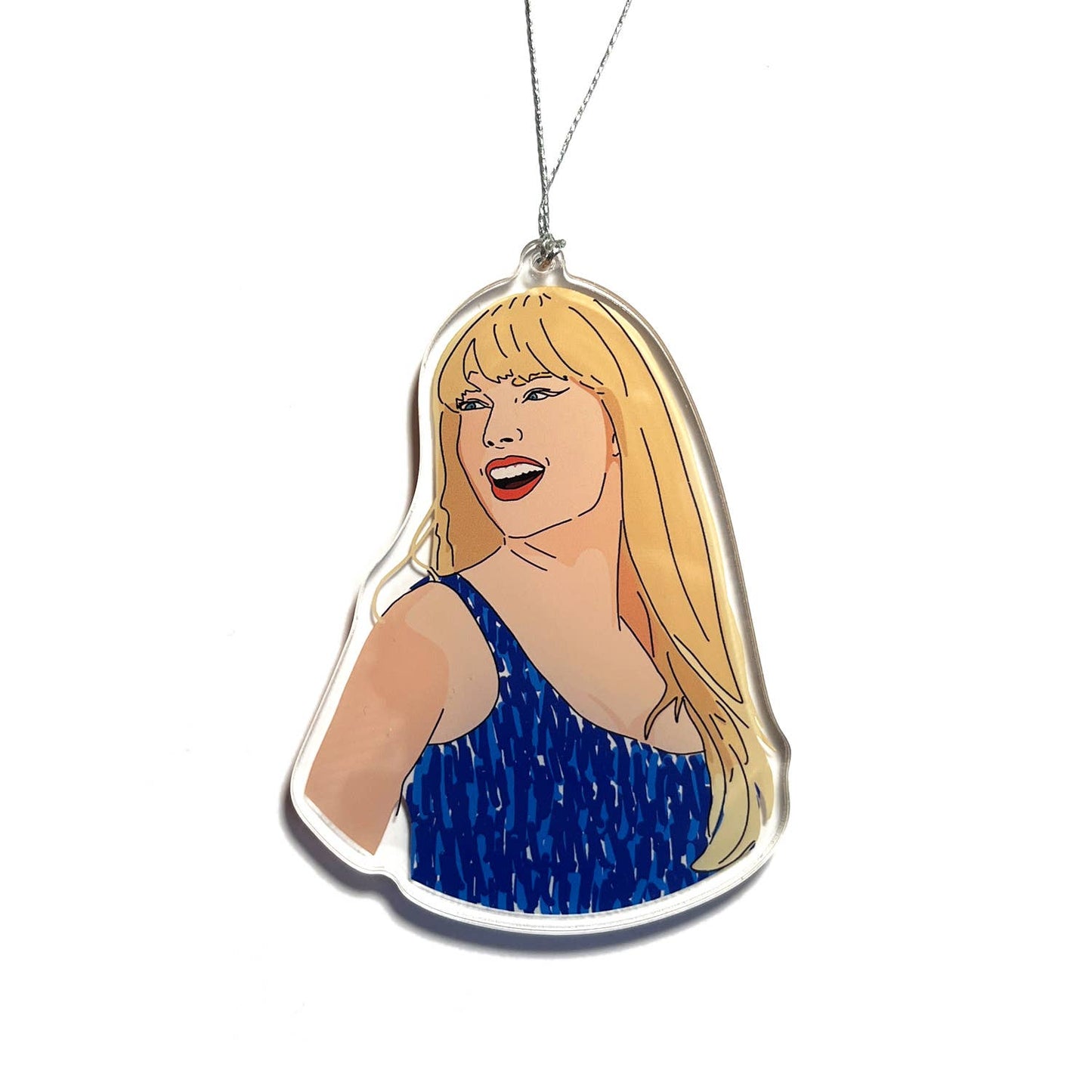 Taylor Swift Blue Outfit Christmas Ornament