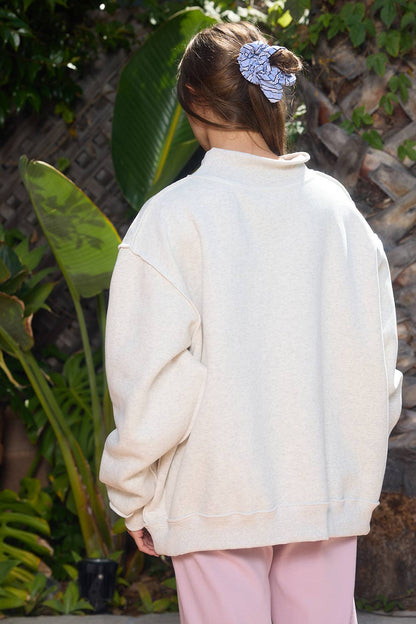 BL "MAHJ"&"BAM" MockNeck Sweatshirt