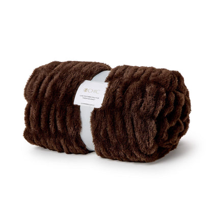 Brown Fur Throw