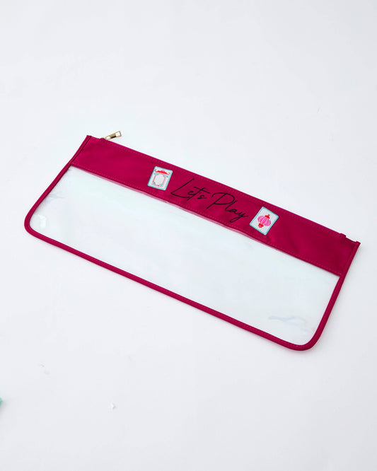 Oh My Mahjong Magenta Stitched Let's Play Bag