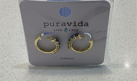Puravida Surfrider Ombré Stone Hoops