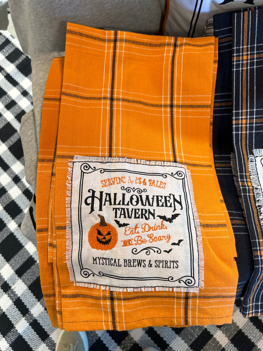 Halloween Plaid Towel