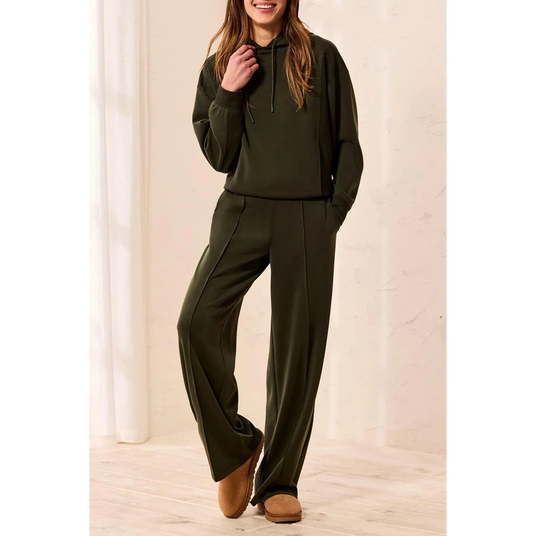 Tribal Wide Leg Pant w/Pintucks and Pockets