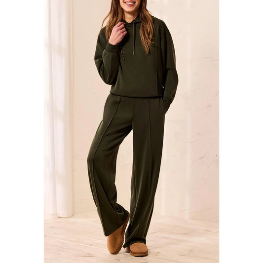 Tribal Wide Leg Pant w/Pintucks and Pockets