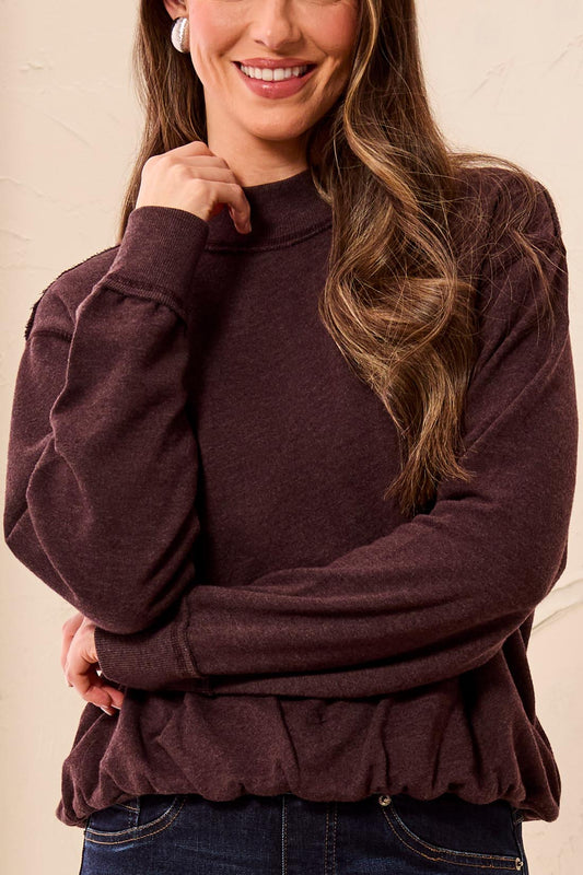 Tribal Garment Dye Bubble Sweatshirt