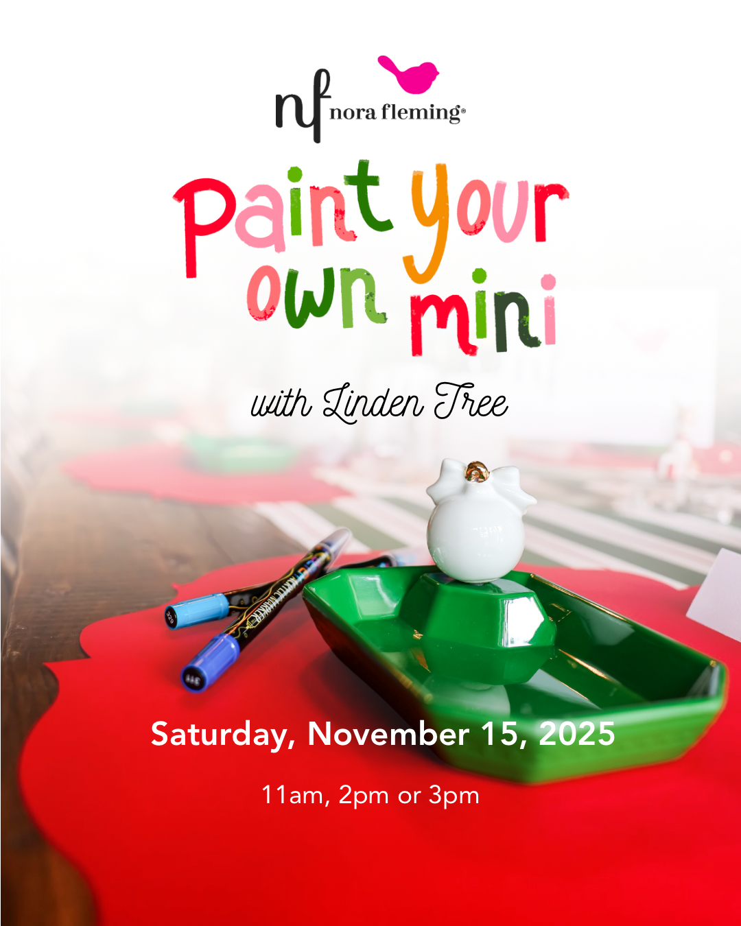 Nora Fleming Paint Your Own Mini Party